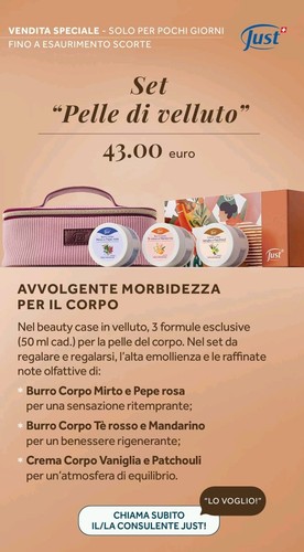 Set pelle velluto just 3 - set, di